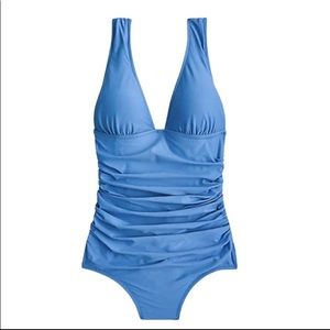 J Crew Ruched One Piece Swimsuit Size 24 NWT